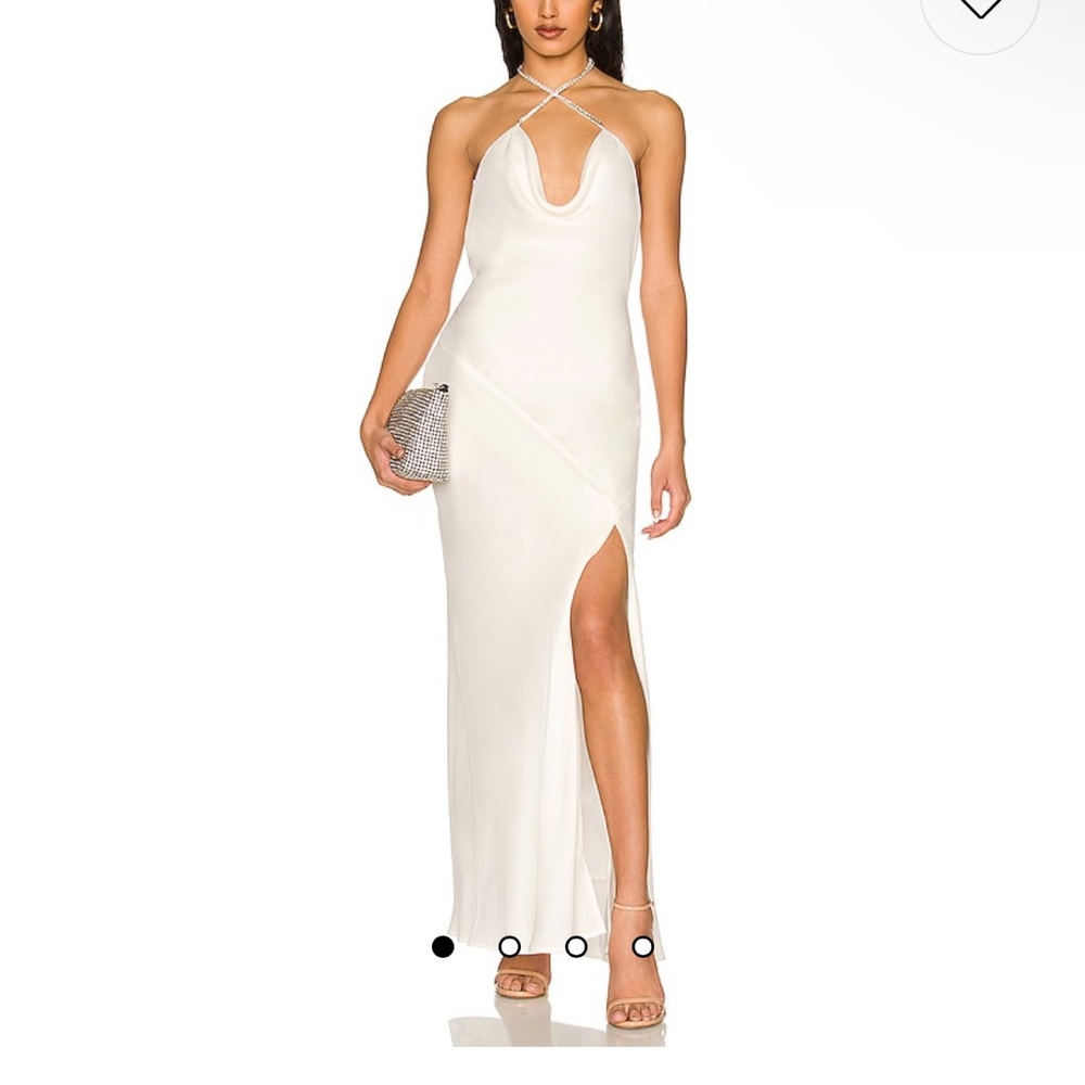 White dress Melia Dress in Ivory